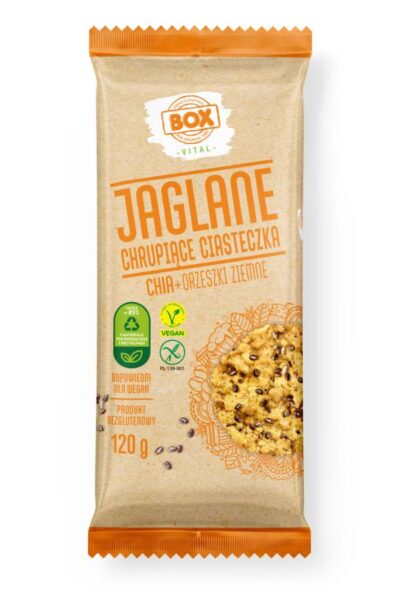 Ciastka jaglane z orzechem i chia ZPC BOX