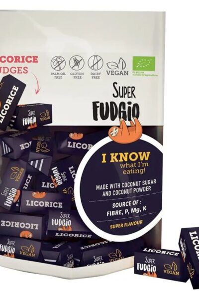 Krówki bezmleczne z lukrecją EKO Super Fudgio