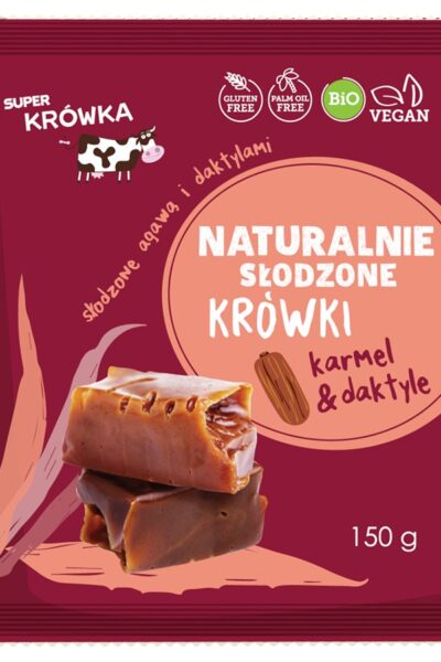 Krówki słodzone Agawą & Daktylem EKO Super Krówka