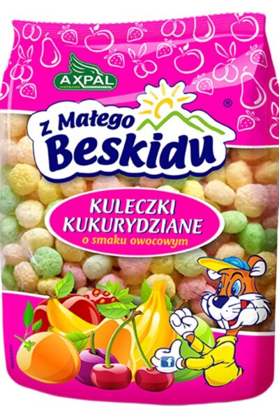 Kulki kukurydziane Z Małego Beskidu o smaku owocowym Axpal