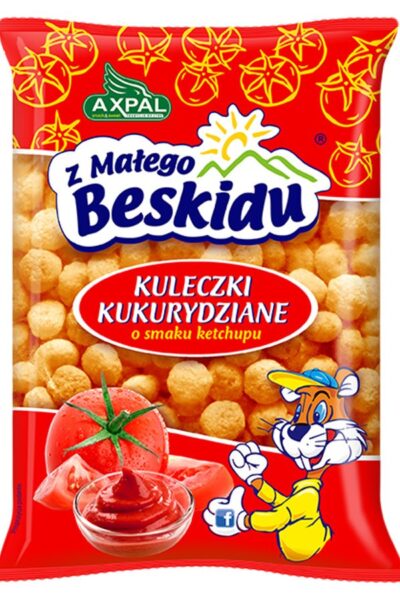 Kulki kukurydziane Z Małego Beskidu o smaku ketchupowym Axpal