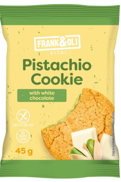 Ciastko pistacjowe z białą czekoladą Frank&Oli