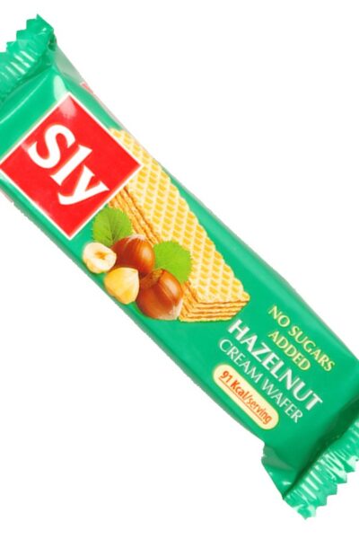 Wafelek z kremem z orzechów laskowych bez dodatku cukru Sly Nutritia 20g
