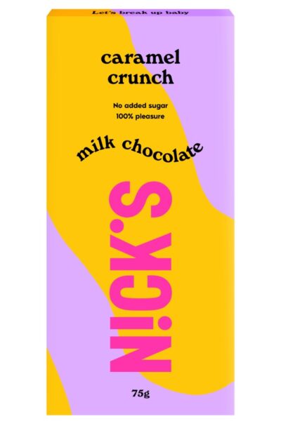 Czekolada mleczna z karmelem i kawałkami migdałów Nick's
