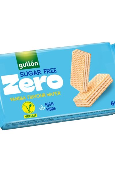 Wafle z nadzieniem o smaku waniliowym bez cukrów Gullón