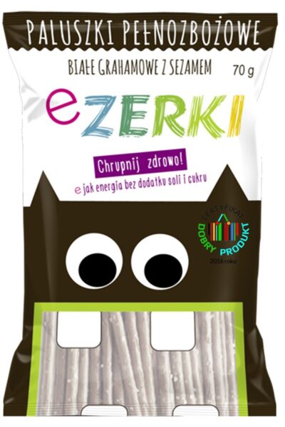 Paluszki Ezerki grahamowe białe sezamowe - Brązowe