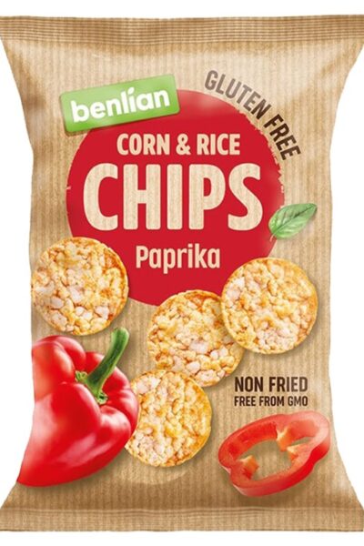 Chipsy kukurydziano-ryżowe - papryka Benlian 50g