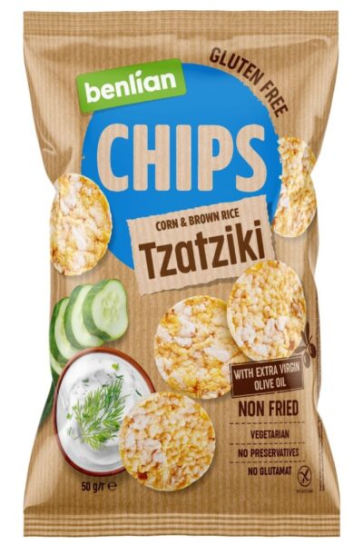 Chipsy kukurydziano-ryżowe - tzatziki Benlian