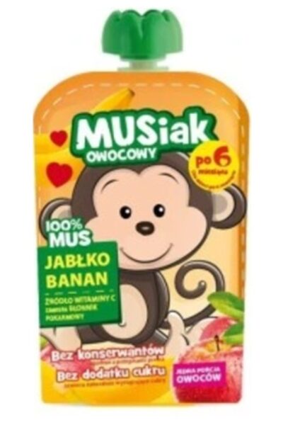 Mus owocowy jabłko banan MUSIAK
