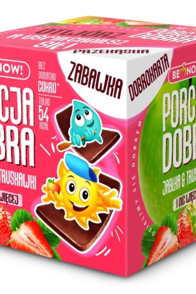 Kostka jabłkowo-truskawkowa Porcja Dobra