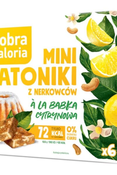 Minibatoniki z nerkowców - a'la babka cytrynowa Dobra Kaloria 102g