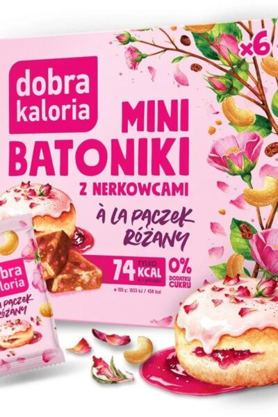 Minibatoniki o smaku a' la pączek różany Dobra Kaloria