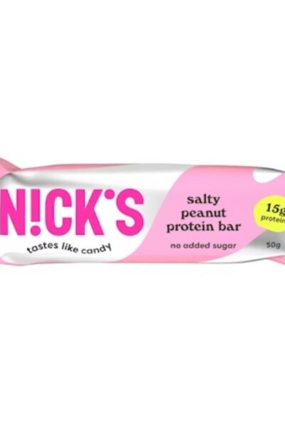 Baton proteinowy z orzeszkami ziemnymi w mlecznej czekoladzie Nick's