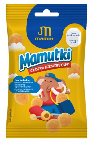 Mamutki - ciastka biszkoptowe bez dodatku cukru 20g